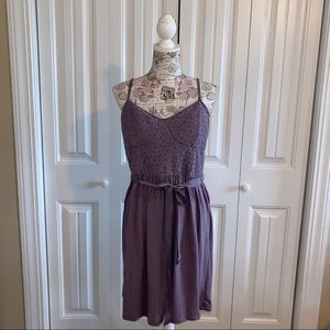 Lavender American Eagle cross strap dress